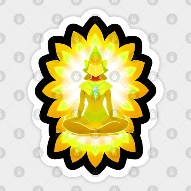 Aura Gold Meditation 02 Sticker by CGI Studios